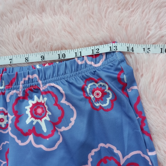 Bellbottom leggings! Y2k revival flower power retro print silky fit&flares - Picture 4 of 7